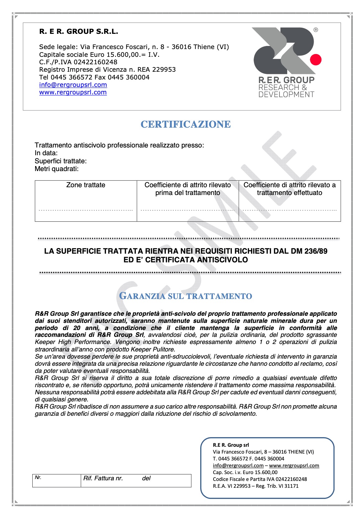 Certificazione Conformità